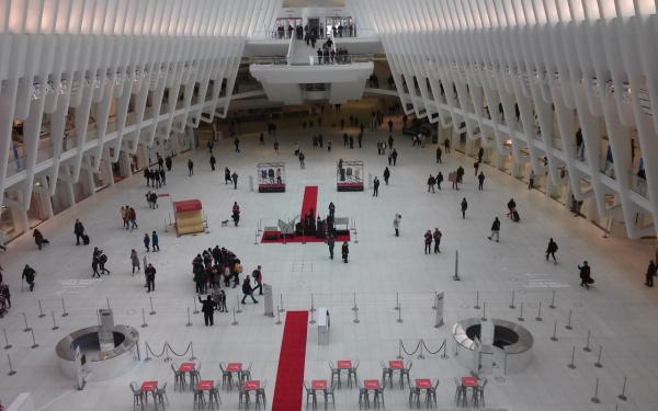 Inside the Oculus, World Trade Center Station