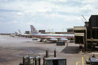 Slide of American Airlines Jet Airplane at Newark Airport 1967