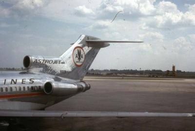 Slide of American Airlines Jet Airplane at Newark Airport 1967