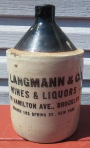 V. Langmann & Co., Wines & Liquors, 118 Hamilton Ave., Branch 185 Spring St. New York