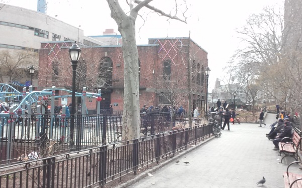 Action in Hester Playground Early Spring 2019