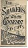 1889 Shaker Recipe Booklet, Front Cover