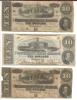 Confederate States of America 10 Dollar Bills