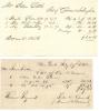 1842 Receipts for James Little, Middletown Point, NJ