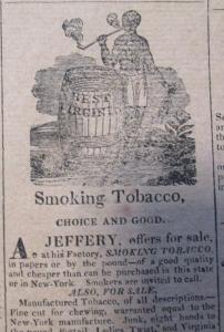 A. Jeffery Smoking Tobacco Advertisement