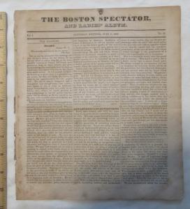 Boston Spectator And Ladies' Album July 8 1826 