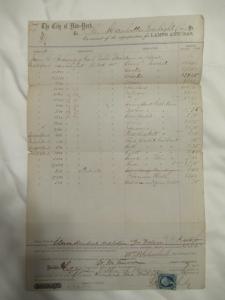 1864 Manhattan Gas Light Document