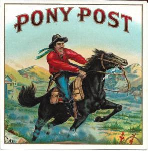 Pony Post Cigar Box Label