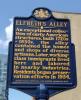 City of Philadelphia Historical Marker For Elfreth's Alley