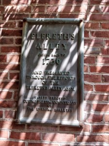 Elfreth's Alley Cast Bronze Marker