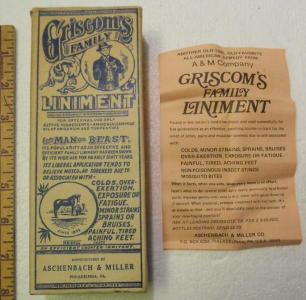 Box for Griscom's Family Liniment, Aschenbach & Miller