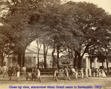 Grant Arrives In Savannah, 1873