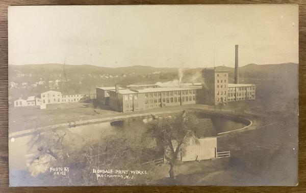 Liondale Print Works, Rockaway, NJ Real Photo Postcard