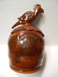 Folk Art Redware Bank