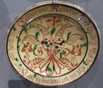 Pennsylvania German Redware Dish