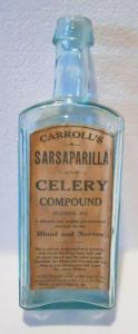 Carroll's Sarsaparilla & Celery Compound, OP