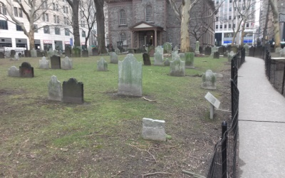 Trinity Church Cemetery, Vesey, Church, Fulton & Broadway, Manhattan, New York City.