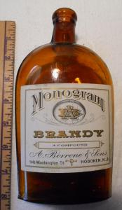 A. Borrone & Sons, 510 Washington Street, Hoboken, NJ Monogram Brandy