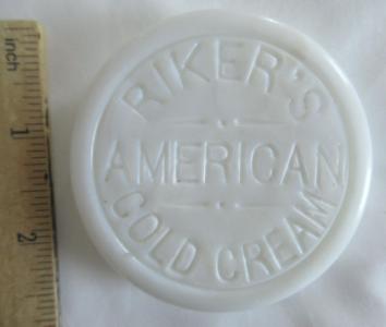 Riker's American Cold Cream Pot Lid