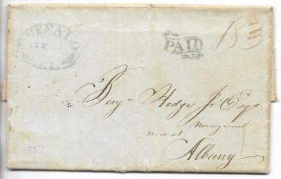 1837 Buffalo to Albany, NY