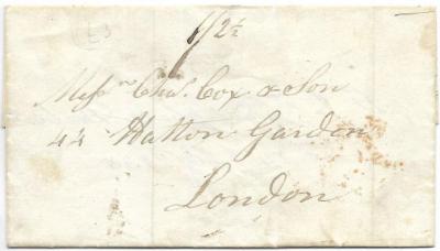 1838 From Liieutenant James Campbell To Charles Coxton, London