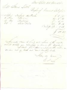 1842 Receipt to James Little, Middletown Point, NJ